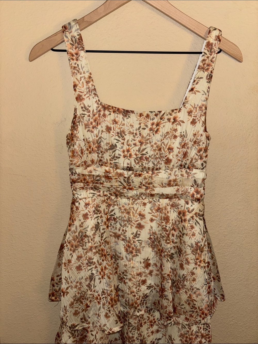 Altar’d State Floral Ruffled Maxi Dress